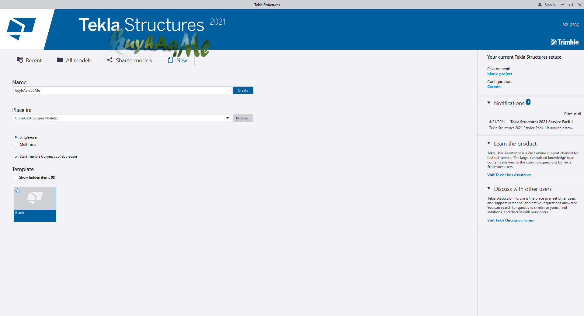 Trimble Tekla Structures 2021 Full