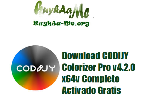 Download CODIJY Colorizer Pro v4.2.0 x64v Completo Activado Gratis