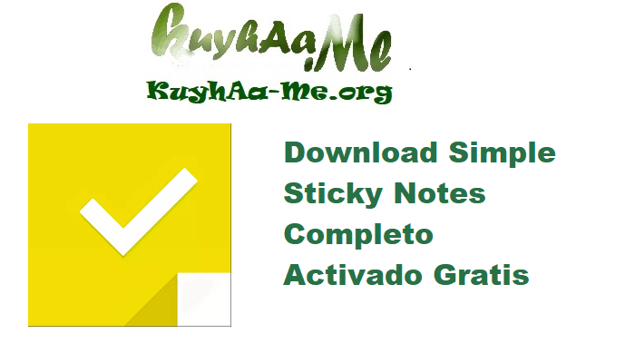 Download Simple Sticky Notes 6.8 Completo Activado Gratis 