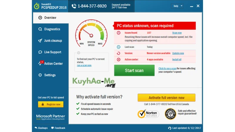 TweakBit PCSpeedUp 1.8.4.4 Full Terbaru Download