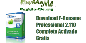 Download F-Rename Professional 2.110 Completo Activado Gratis 
