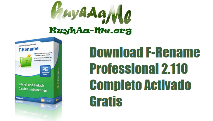 Download F-Rename Professional 2.110 Completo Activado Gratis 