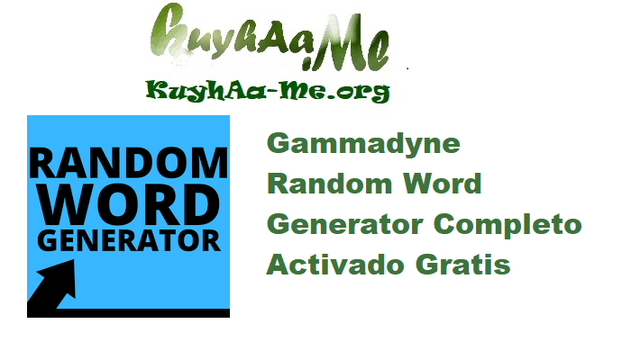 Download Gammadyne Random Word Generator 35.0 Completo Activado Gratis