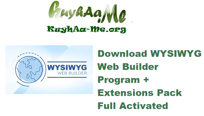 Download WYSIWYG Web Builder 20.2.3 Program + Extensions Pack Full Activated Gratis